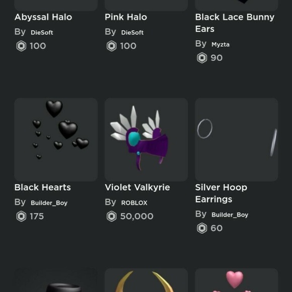 Roblox Accessories Roblox Account With Headless Red Valk And More Poshmark - black valkyrie roblox